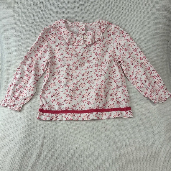 Janie and Jack Other - Janie and Jack Pink Floral Blouse